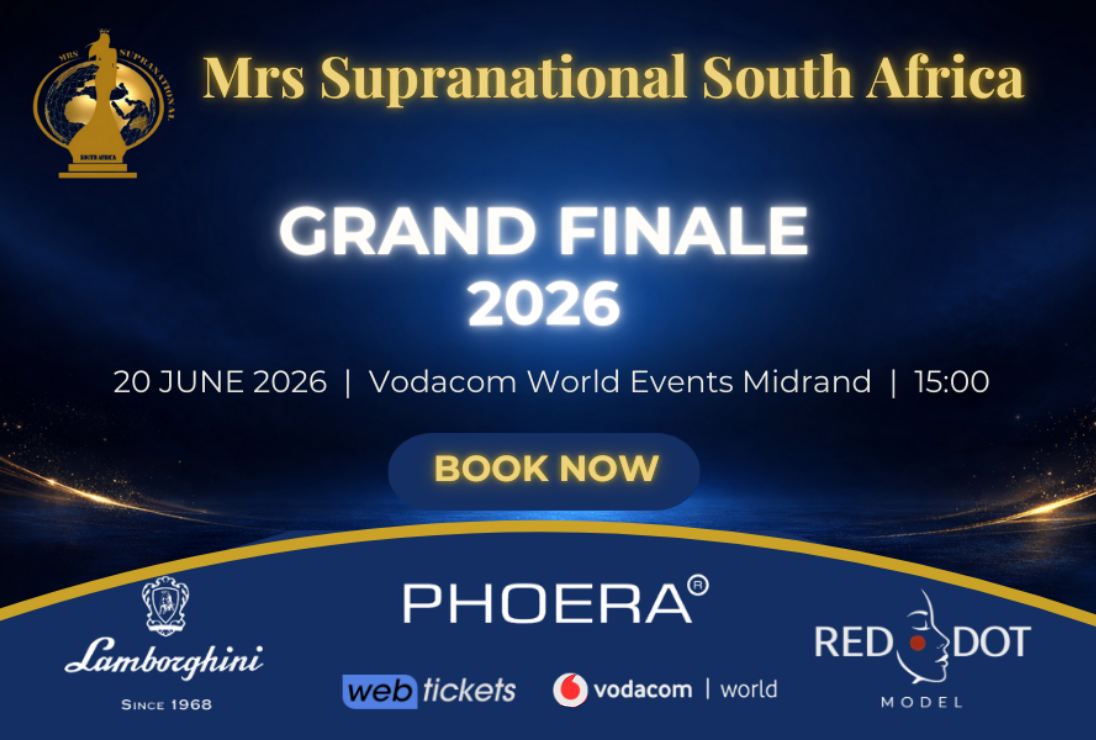 Mrs Supranational South Africa Grand Finale 2026 — 20 June, Vodacom World Midrand